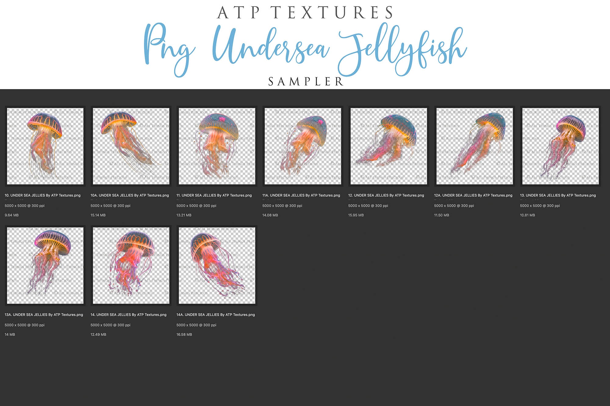 Png Overlays for photographer and digital artists. Jellyfish Overlays, Bubble Overlays, fine art photo overlays by ATP textures. High resolution, 300dpi.